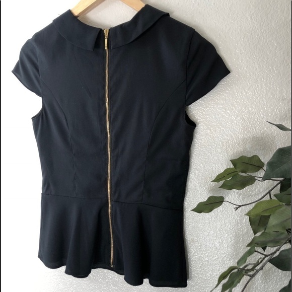 Express Black Peplum Blouse - Picture 5 of 6